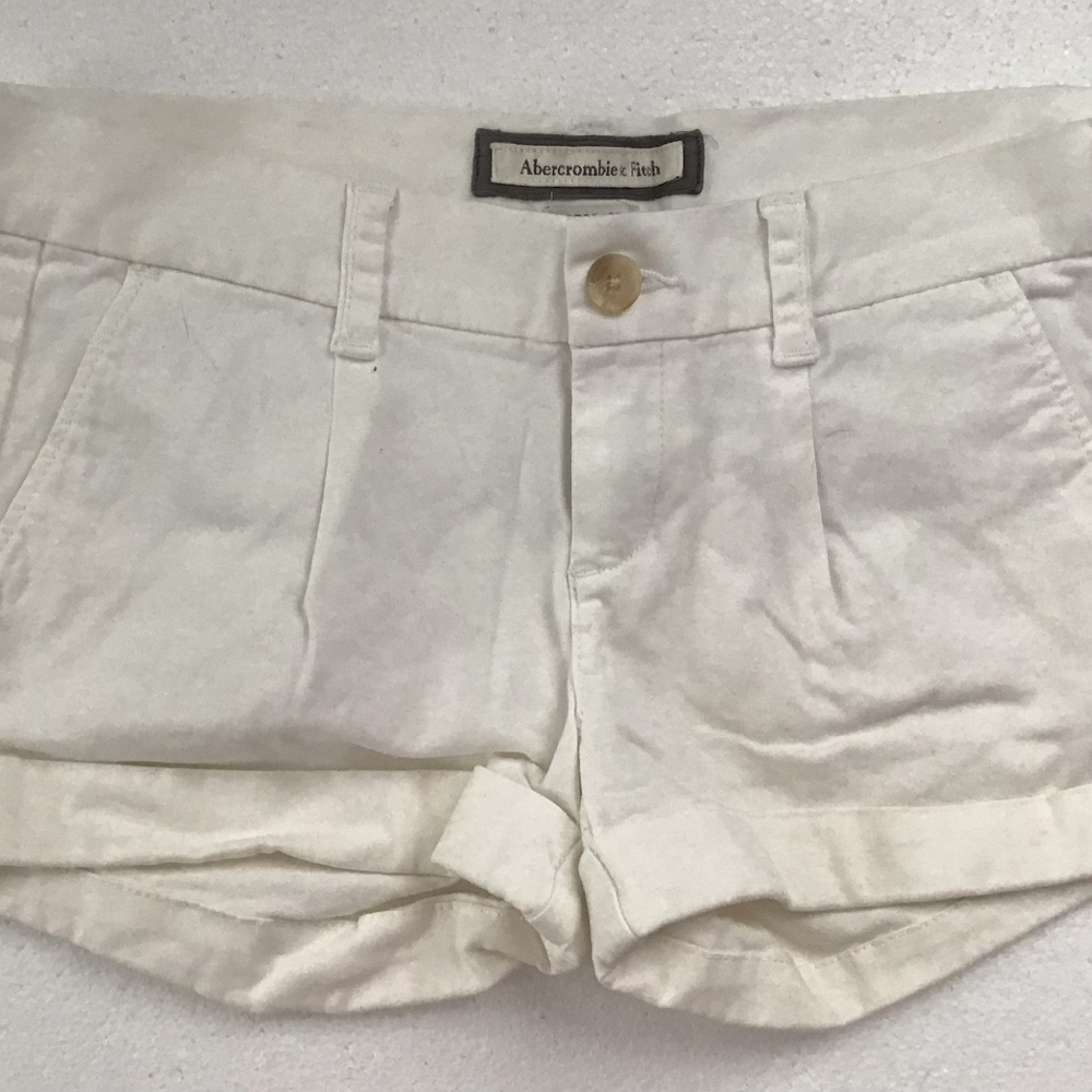 Abercrombie Fitch Stretch jeans Size 0 IVORY Rolled Leg